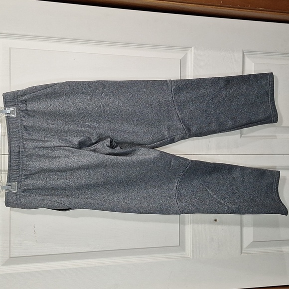 Nike dri fit fleece warmup drawstring pants sweatpants - XL 14/16 - gray silver - Picture 3 of 10